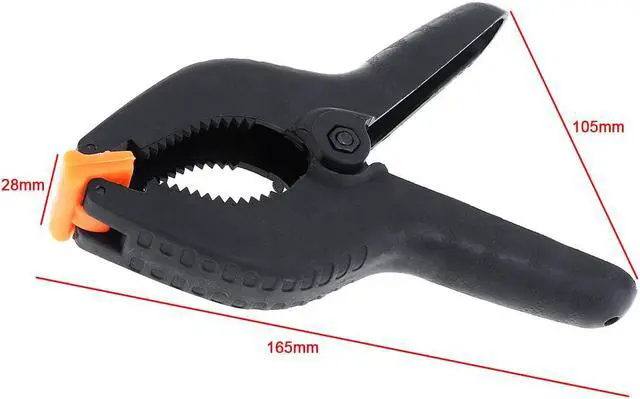 Alt view image 2 of 4 - 6 Inch Multifunction Nylon Spring Clamps Fixed Clip with A-type and 65mm Maximum Opening for Fixing DIY Lighting Photography Plate