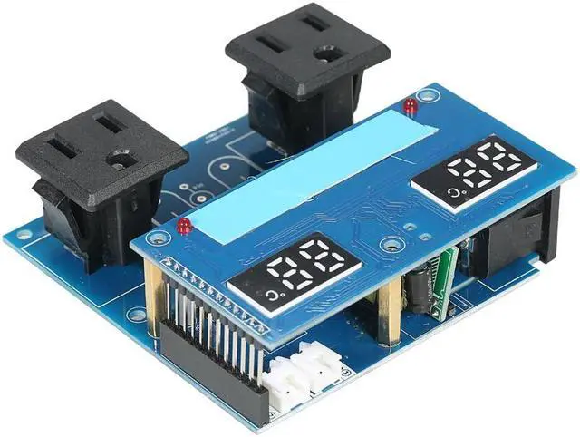 Alt view image 2 of 5 - GeekTeches High Precision LED Digital Temperature Controller Thermostat DIY Kit for Aquaculture with Case and Dual Channel Control / Waterproof Sensor Probe