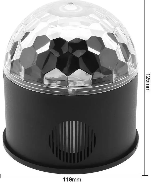 Alt view image 2 of 7 - Bluetooth + Speaker 9W 9 Colors USB 5V LED Magic Ball Projector Stage Lights Support Wireless Phone Connection with Sound Control for Decoration / Car / Party