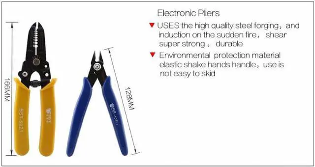 Alt view image 5 of 7 - BST-113 16 in 1 Household Professional Tool with Screwdrivers Soldering Iron Multimeter and Tweezers for Phone Laptop PC repair