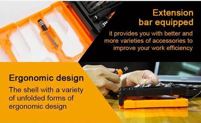 Alt view image 5 of 7 - 33 in 1 JAKEMY 8160 Precision Screwdriver Bits Set For iPhone 7 Laptop Mobile Phone Repair Tool Kits Wood Working Hand Tool Set