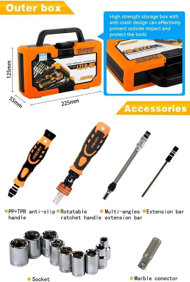 Alt view image 4 of 7 - 31 in 1 Multifunction Hand Tool Sets Electronics Repair Tools Set Kit Multi Bits Ratchet Screwdriver Set for LaptopTablet Repair