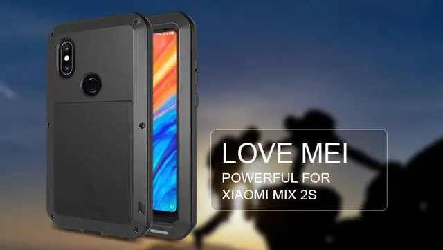 Alt view image 2 of 7 - LOVE MEI Aluminum Metal Case For Xiaomi Mi MIX 2S MIX2S Cover Powerful Armor Shockproof Life Waterproof Case For Xiaomi Mi MIX 2S MIX2S (White)