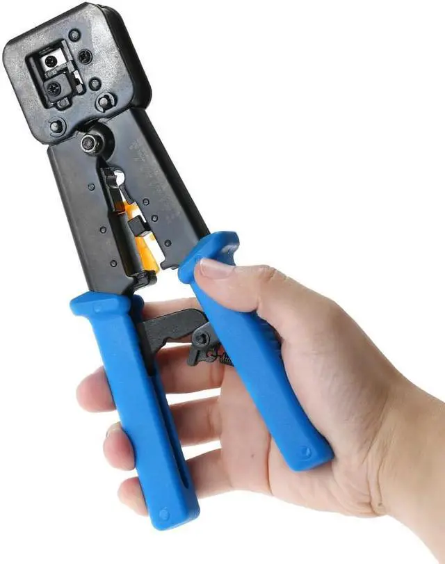 Alt view image 3 of 4 - Multi-functional RJ11 RJ45 Network Telephone Cables Pliers 6P/8P Cable Stripper Cutter Crimping Pliers Crimp Tool