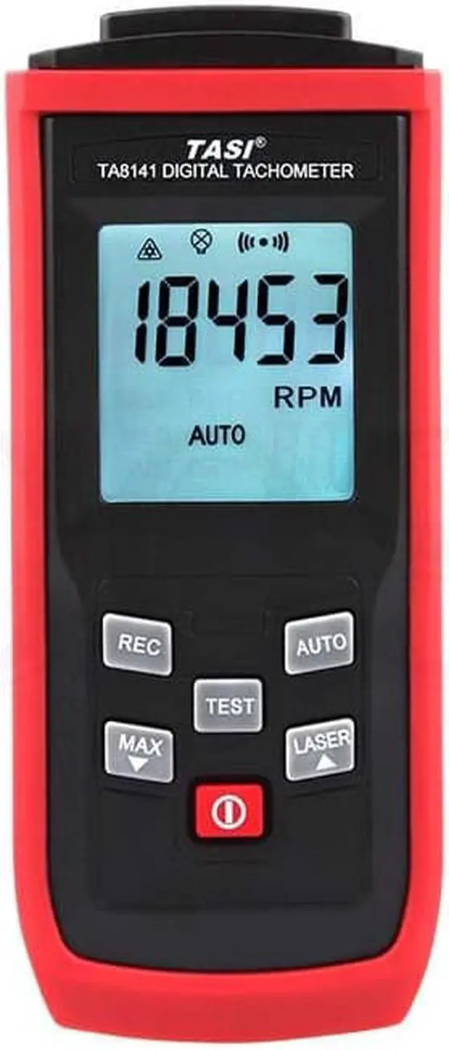 Main image of New Handheld Non-Contact Digital Tachometer Tach RPM Tester Measuring Device Tool TA8142 High Performance 2.5~99,999RPM