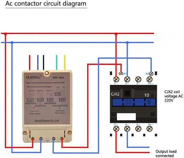 Alt view image 2 of 7 - ELECALL EDF-96A Water Automatic Level Controller 10A 220V Electronic Water Liquid Level Detection Sensor Water Pump Controller - 2M Sensor Cables
