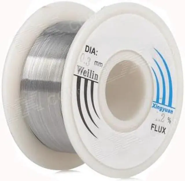 Main image of WLXY WL-0310 0.3mm Lead Tin Soldering Wire Wick Roll - Silver