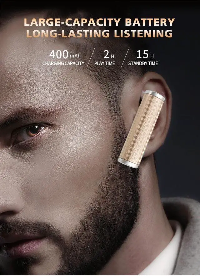 Alt view image 3 of 7 - DPRUI wireless headphones with Charging Box Wireless Stereo Earbud Business Earphone Bluetooth headphones for a mobile phone (White)