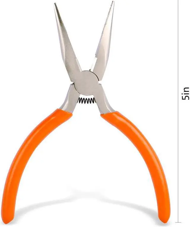 Alt view image 5 of 7 - 2pcs/set Long Nose Pliers And Diagonal Pliers Electrical Model Wire Cable Cutters Useful Hand Tools Side Snip Mini Pliers