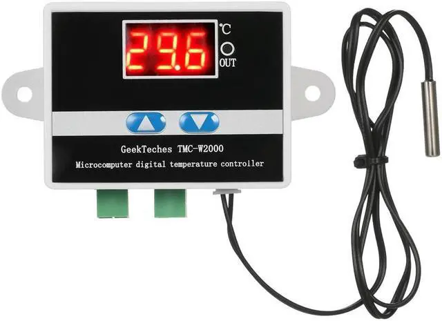 Alt view image 4 of 6 - GeekTeches TMC-W2000 DC12V High Precision LCD Digital Temperature Controller Thermostat with Waterproof Sensor Probe