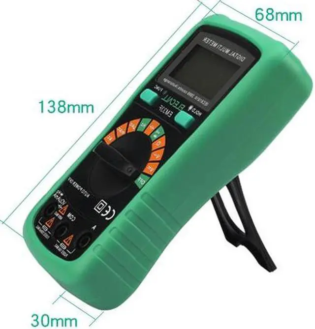 Alt view image 3 of 5 - ELECALL Autorange Digital Multimeter 3 1/2 1999 Low Battery Indication Overload Protection Multimeter capacitance AC DC voltage