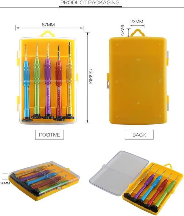 Alt view image 4 of 7 - BST-9902S Cell Phone Precision Metal Screwdriver Set For Apple iPhoneX 8 7 Disassemble