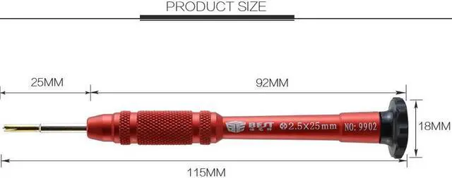 Alt view image 5 of 7 - BST-9902S Cell Phone Precision Metal Screwdriver Set For Apple iPhoneX 8 7 Disassemble