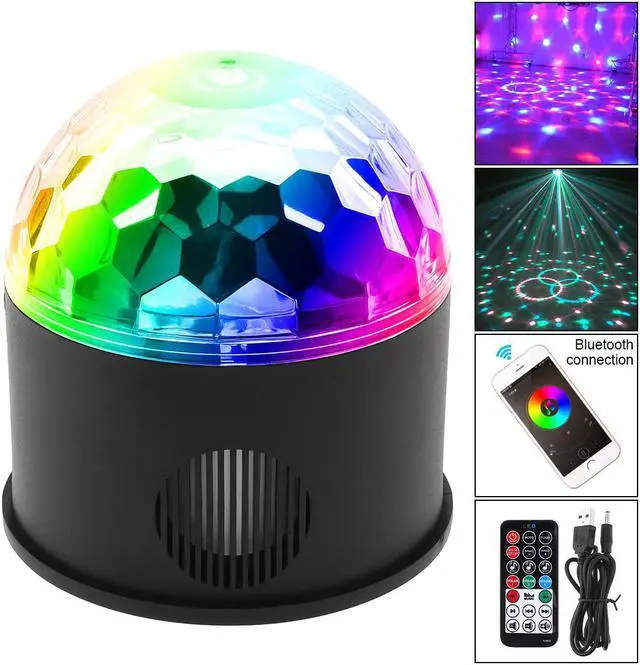 Main image of Bluetooth + Speaker 9W 9 Colors USB 5V LED Magic Ball Projector Stage Lights Support Wireless Phone Connection with Sound Control for Decoration / Car / Party