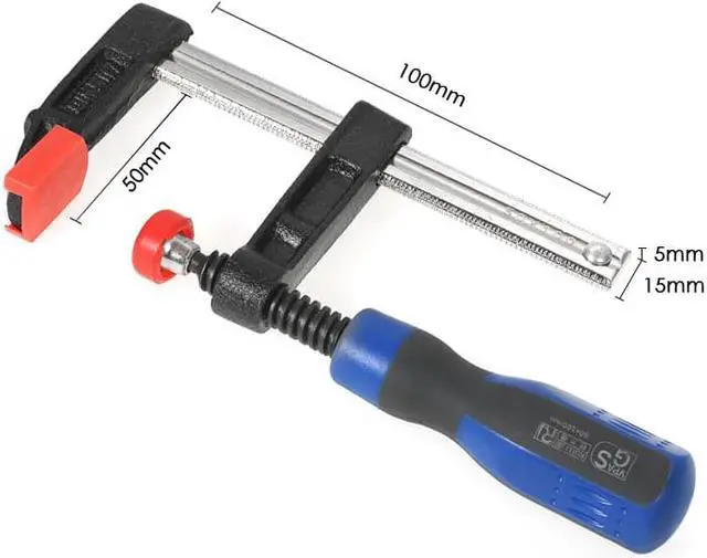 Alt view image 2 of 7 - 50*100mm Heavy Duty F-Clamp Bar Clamp for Woodworking Wood Clamping Carpenter Tool