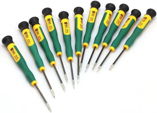 Alt view image 5 of 6 - BST-666 12 In 1 Torx T2,T3,T4,T5,T6,T8,Phillips PH00,PH000,Pentalobe 5-Point 0.8,1.2,Slotted 2.0,Y2.5 Precision Screwdrivers Set