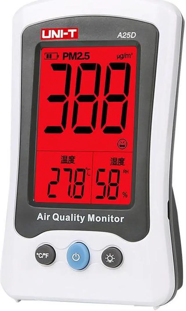 Alt view image 2 of 3 - UNI-T A25D PM2.5 air quality monitor Temperature Humidity For Outdoor Indoor Environmental Auto Range Gas analyzer