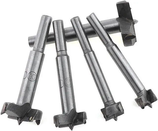 Alt view image 6 of 6 - 5pcs 16mm / 20mm / 25mm / 30mm / 35mm Alloy Steel Perforator Punching Hole Drill Bit with Round Shank and Sharp Blade for Woodworking