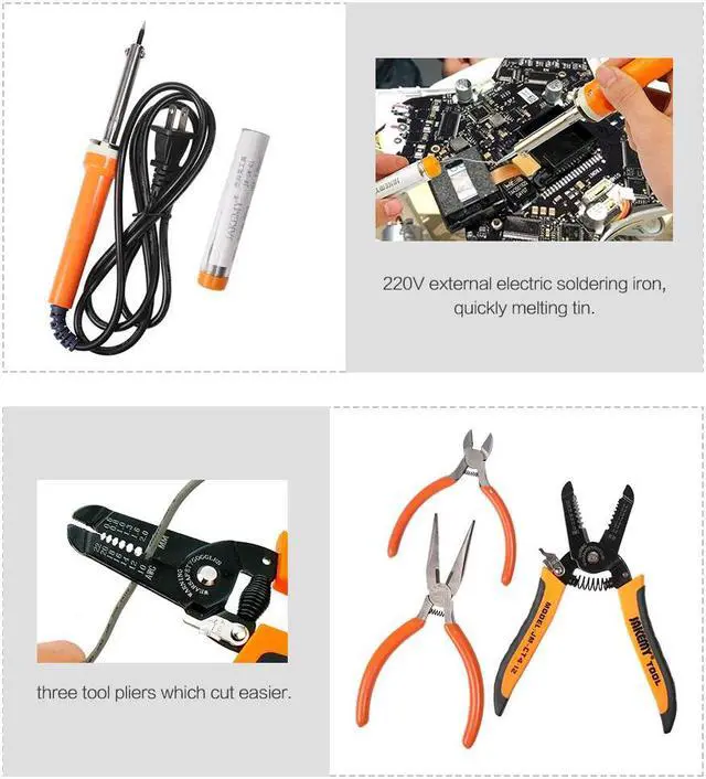 Alt view image 2 of 7 - JAKEMY 14Pcs Repair Tools Kit For DJI phantom 4 Helicoper UAV Glider Electronic Maintenance Tools Set