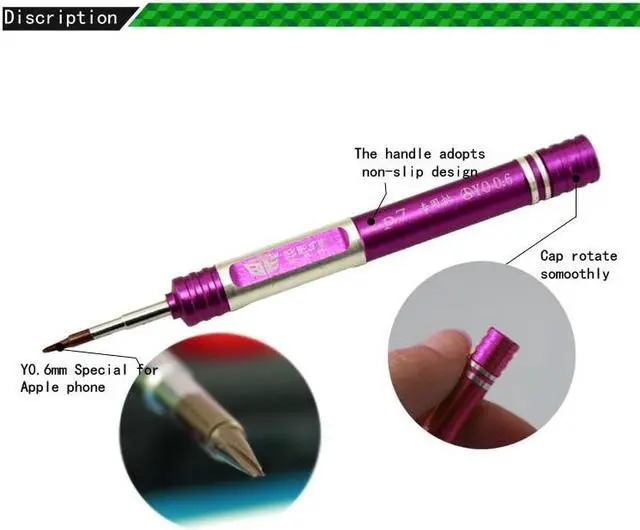 Alt view image 2 of 4 - High Quality Y 0.6 Tri wing Screwdriver Screw Driver Special For iPhone 7 & Plus Watch Repair Tool