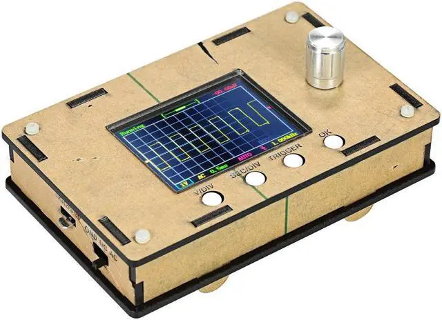 Alt view image 3 of 4 - DSO328 2.4" TFT Handheld Pocket-size Digital Mini Oscilloscope Bandwidth 1Msps 0-200KHz STM32 Chip with Probe For DIY Kit