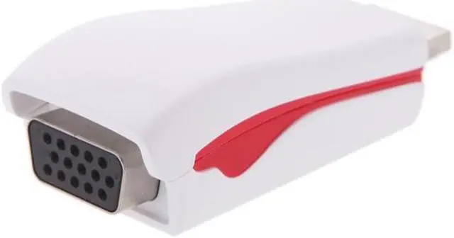 Alt view image 6 of 7 - 1080P HDMI to VGA Video Converter Adapter + Audio Cable for Tablet PC PS3 HDTV - White