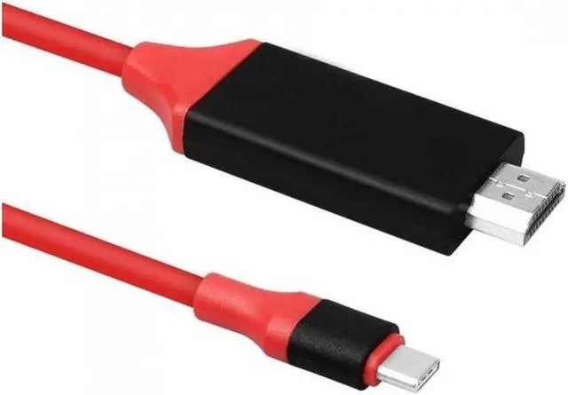 Alt view image 2 of 3 - USB C to HDMI Adapter Cable for Samsung Galaxy S8/S8 Plus - Red