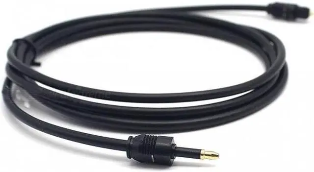 Alt view image 2 of 6 - 6.6 Feet Toslink to Mini Toslink Digital Optical S/PDIF Cable