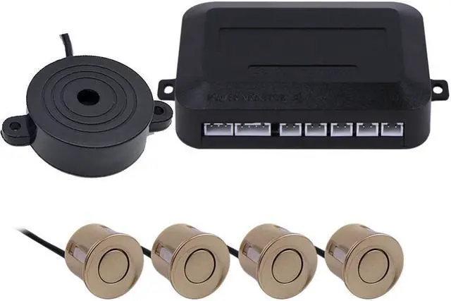 Main image of Parking Sensor Car Auto Parktronic With 4 Sensors Reverse Backup Car Parking Radar Monitor Detector System Backlight Display - Champagne Gold
