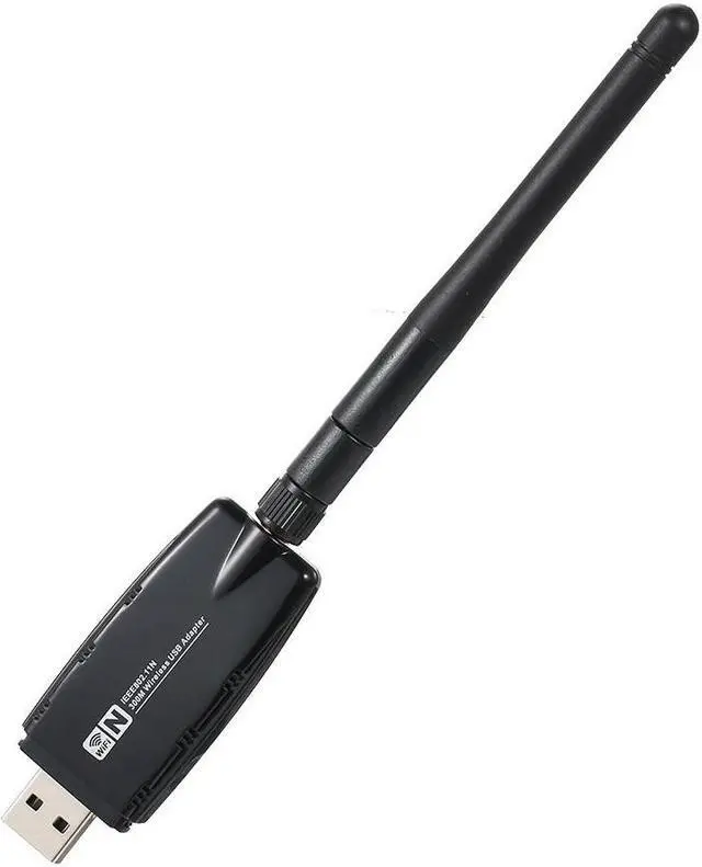 Alt view image 2 of 5 - USB WiFi Adapter 300Mbps USB Wireless Network Card Adapter Dongle with 5dBi Antenna for Desktop Laptop PC for Windows 98SE Me XP Vista 7 8 2000 for MAC