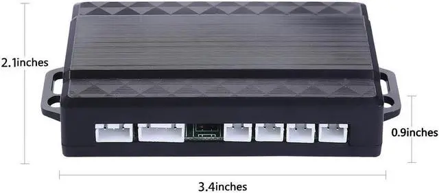 Alt view image 3 of 7 - Buzzing Sound Car Parking Sensor Auto LED Parktronic with 4 Sensors Reverse Backup Parking Radar Monitor Detector System - Silver