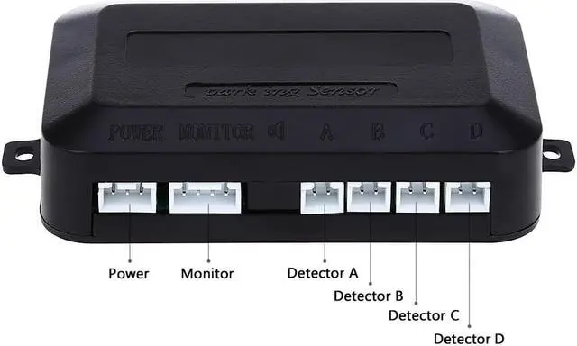Alt view image 5 of 7 - Car Auto Parktronic LED Parking Sensor with 4 Parking Sensors Backup Reverse Radar System Buzzing Sound Warning Alarm Kit