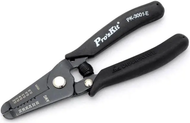 Main image of Pro'sKit 1PK-3001E Precision Wire Stripper With Conductive Handle Antistatic Cutting Plier Hand Tool 0.2-0.8MM