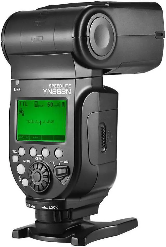 Alt view image 3 of 4 - YONGNUO YN968N Wireless TTL Flash Light Speedlite 1/8000s HSS Equipped with Built-in LED Light 5600K for Nikon DSLR Cameras Compatible with YN622N YN560 Wireless System