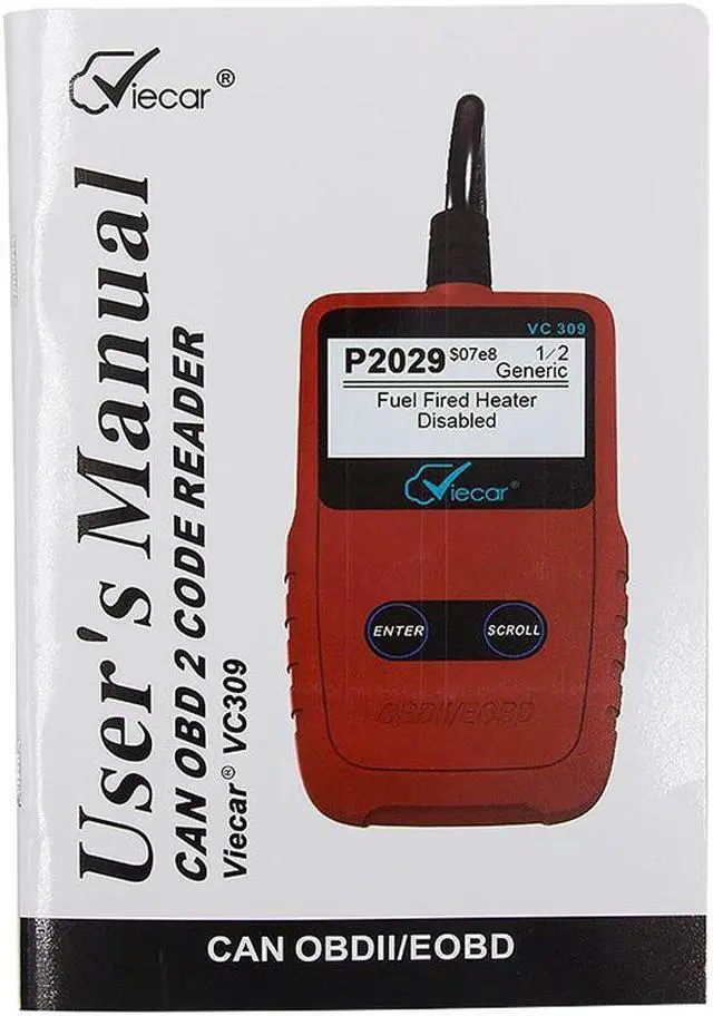 Alt view image 7 of 7 - OBD2 Scan Tool VC309 OBDII/EOBD Code Reader Work With all OBDII Compliant Vehicles Support Multiple Trouble Code Requests