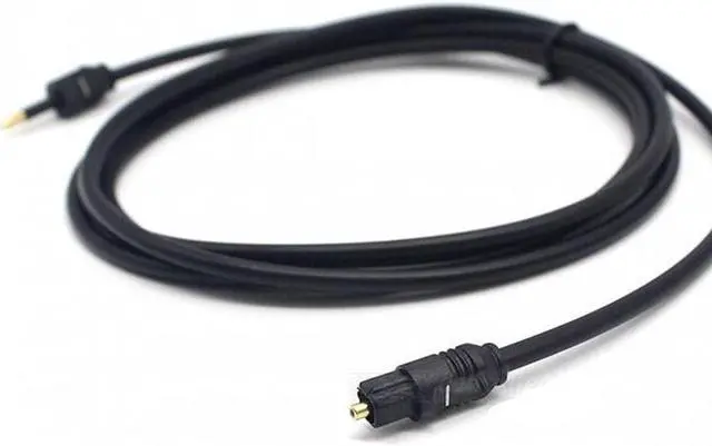 Alt view image 3 of 6 - 6.6 Feet Toslink to Mini Toslink Digital Optical S/PDIF Cable