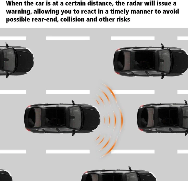 Alt view image 6 of 7 - Car Front Radar System LED Display Parking Assist System with 4 Sensors - Black