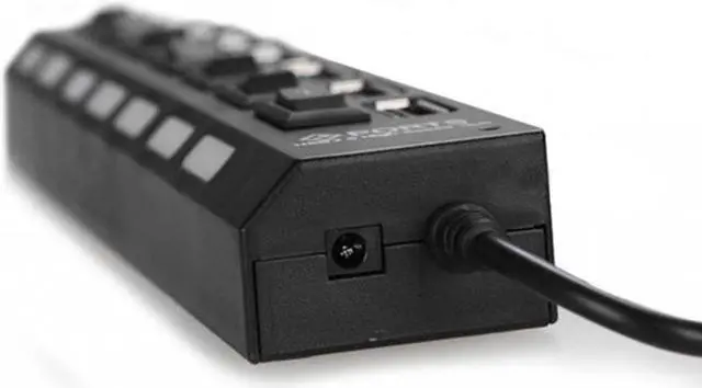 Alt view image 3 of 3 - Micro USB Hub 2.0 7Port Hub USB With ON/OFF Switch USB Splitter Adapter High Speed Peripheral Accessorie For Tablet Laptop