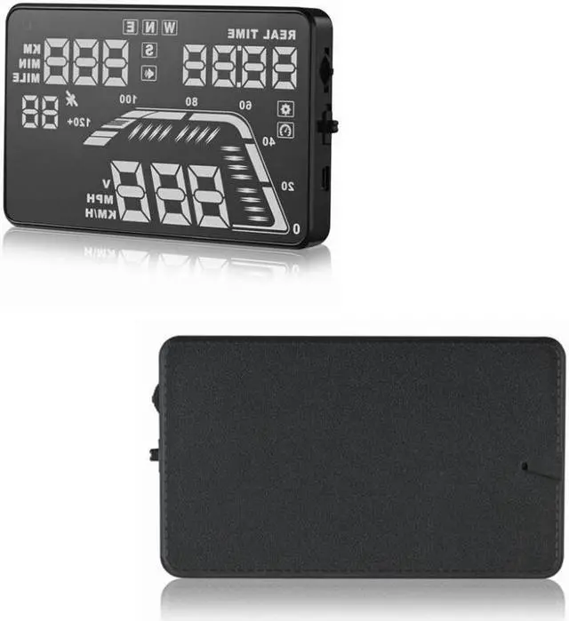 Alt view image 2 of 7 - Q7 5.5" Universal Auto GPS Car HUD Head Up Display Satellite Time Altitude Overspeed Warning Speedometers