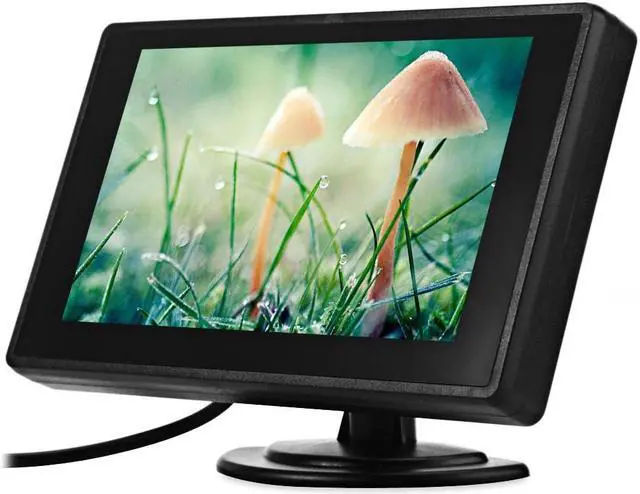 Alt view image 2 of 6 - 4.3" TFT LCD Car Rear View Parking Monitor Foldable Auto Rearview Backup Monitors 2 Video Input for Reverse Camera DVD