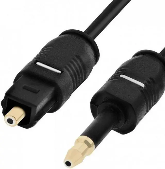 Alt view image 5 of 6 - 6.6 Feet Toslink to Mini Toslink Digital Optical S/PDIF Cable