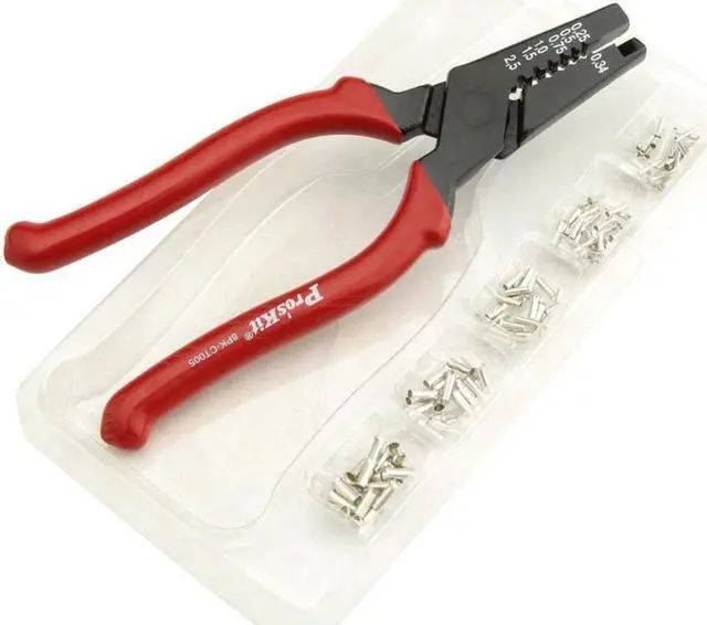 Alt view image 3 of 4 - Pro'sKit 8PK-CT005 Precision Crimp Tool With Terminal (160mm) With Terminals Crimping pliers Crimping plier