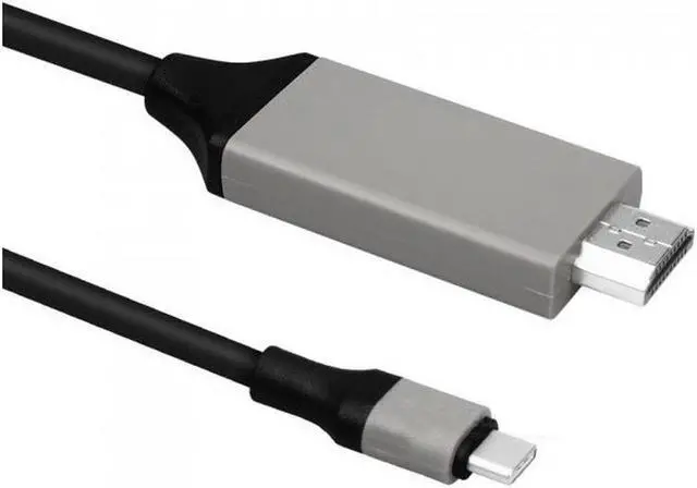 Alt view image 2 of 3 - USB C to HDMI Adapter Cable for Samsung Galaxy S8/S8 Plus - Black