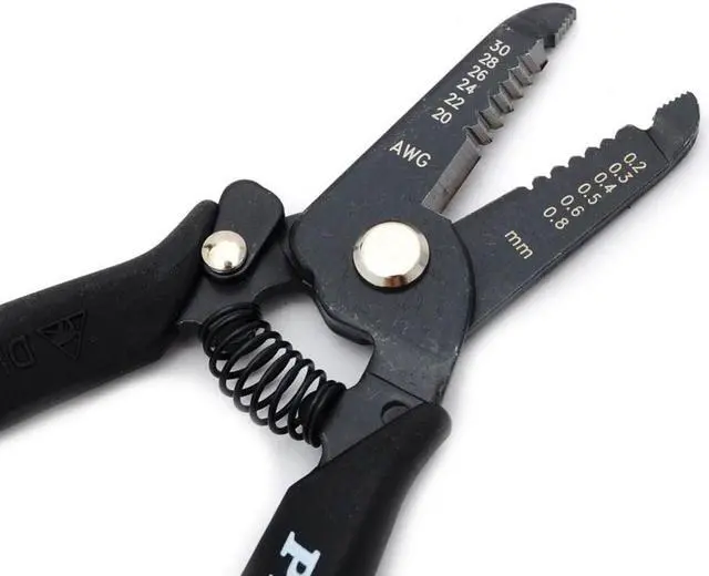 Alt view image 3 of 5 - Pro'sKit 1PK-3001E Precision Wire Stripper With Conductive Handle Antistatic Cutting Plier Hand Tool 0.2-0.8MM