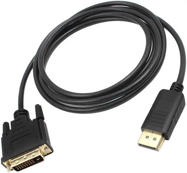 Main image of 1.8M DP to DVI Adapter DisplayPort Display Port to DVI Cable Adapter Converter Male to Male Video Cable 1080P for Monitor Projector Displays Black
