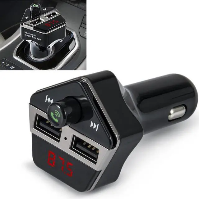 Main image of Car LCD Bluetooth MP3 Music Player Kit Auto Radio Player Hands-free FM Transmitter Charger for Phones Extend MP3 USB TF