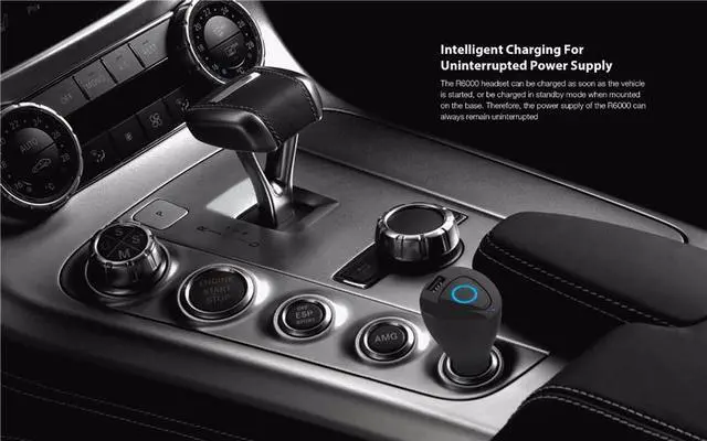 Alt view image 6 of 7 - Roman R6000 Portable Wireless Bluetooth Earphone Handsfree Mini Headset Stereo Earbuds Dock Car Phone Charger 2 In 1 (White)