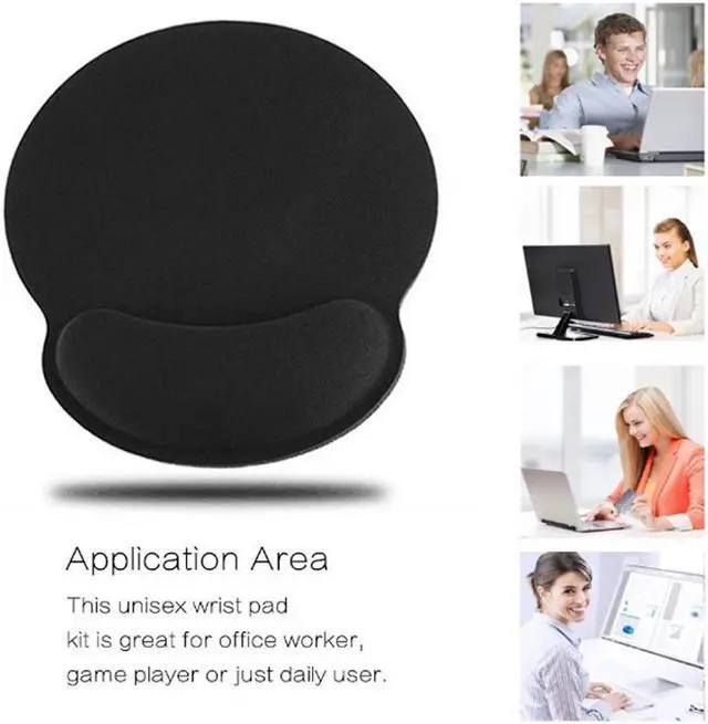 Alt view image 5 of 7 - Rebound Memory Cotton Keyboard Bracers with Mouse Pad Pillow Kit