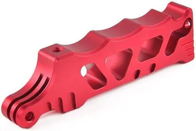 Alt view image 5 of 5 - Solid Super Aluminium CNC Martial Style Monopod for GoPro Hero 3 3+ 4 - Red