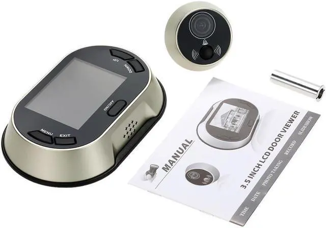 Alt view image 7 of 7 - 3.5” Digital LCD Visual Snapshot Peephole Doorbell Viewer Video Camera 150° View Angle support IR Night Vision Don’t Disturb